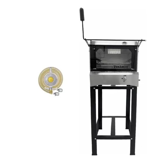 FORNO A GÁS ROMA 50 INT GALV/EXT INOX - VENANCIO
