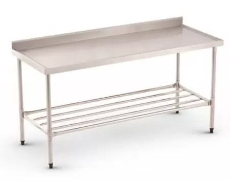 Mesa Inox Espelho Borda 95x200x73 MITEBPT 2000 - REFRIMATE