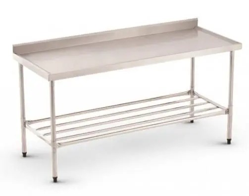 Mesa Inox Espelho Borda Sem Prateleira MITEB 1000 - REFRIMATE