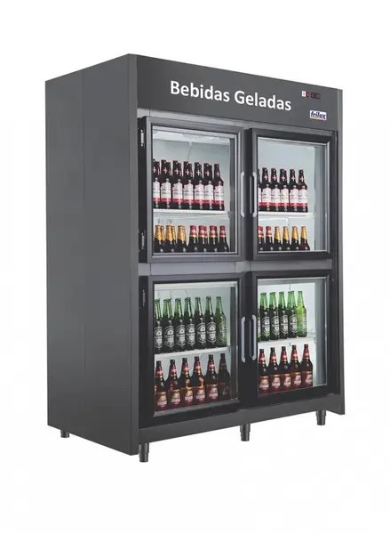 Mini Câmara Bebidas Vidro Aquecida RF055 PV  30 CAIXAS