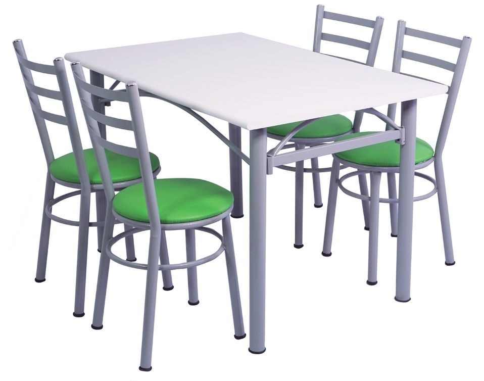 CJ. PAVIA MESA RETANG. 1,20x0,80m C/4 CADEIRAS BRENTA
