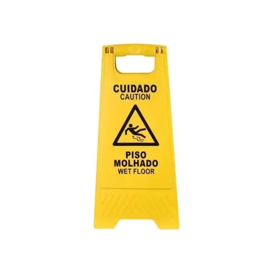 PLACA DE AVISO PISO MOLHADO - URUMAX