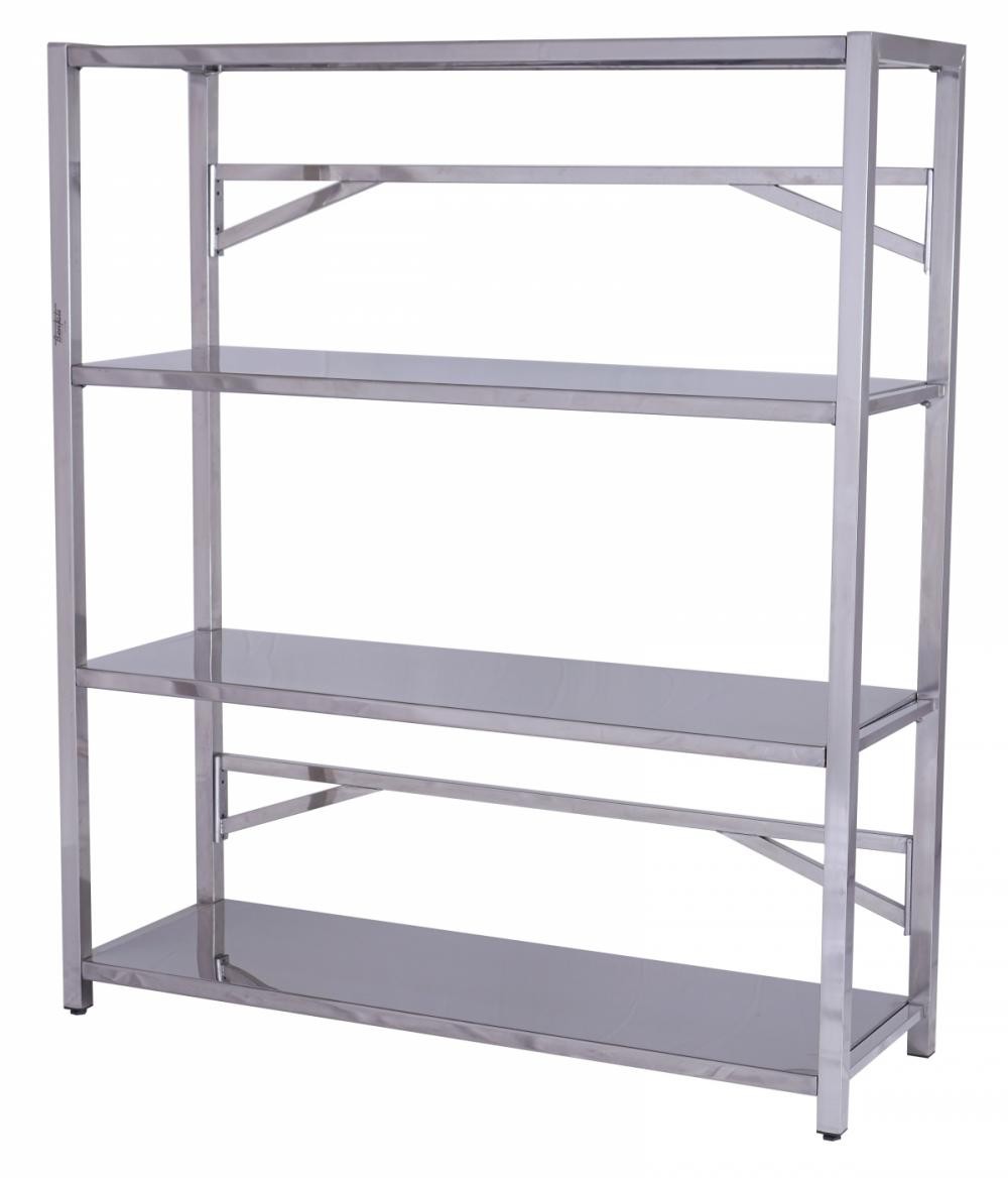 PRATELEIRA 100% INOX 430/200 1,10x0,30m C/3 MÃO FRANCESA