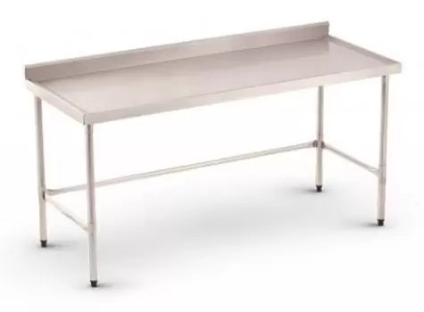 Mesa Inox Espelho Borda Sem Prateleira MITEB 3000 - REFRIMATE