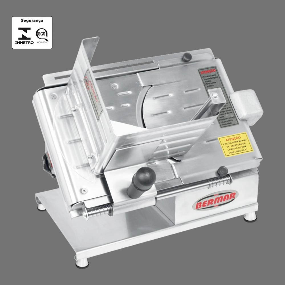 CORTADOR E FATIADOR DE FRIOS LEGUMES BERMAR INOX 19,6 CM BM06 BIVOLT - BERMAR