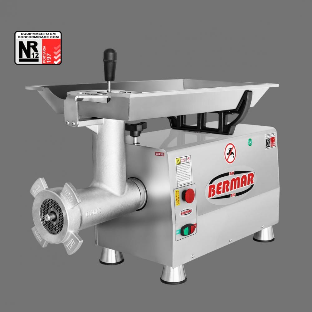 MOEDOR DE CARNE BERMAR BM80 BOCA 98 220V - BERMAR