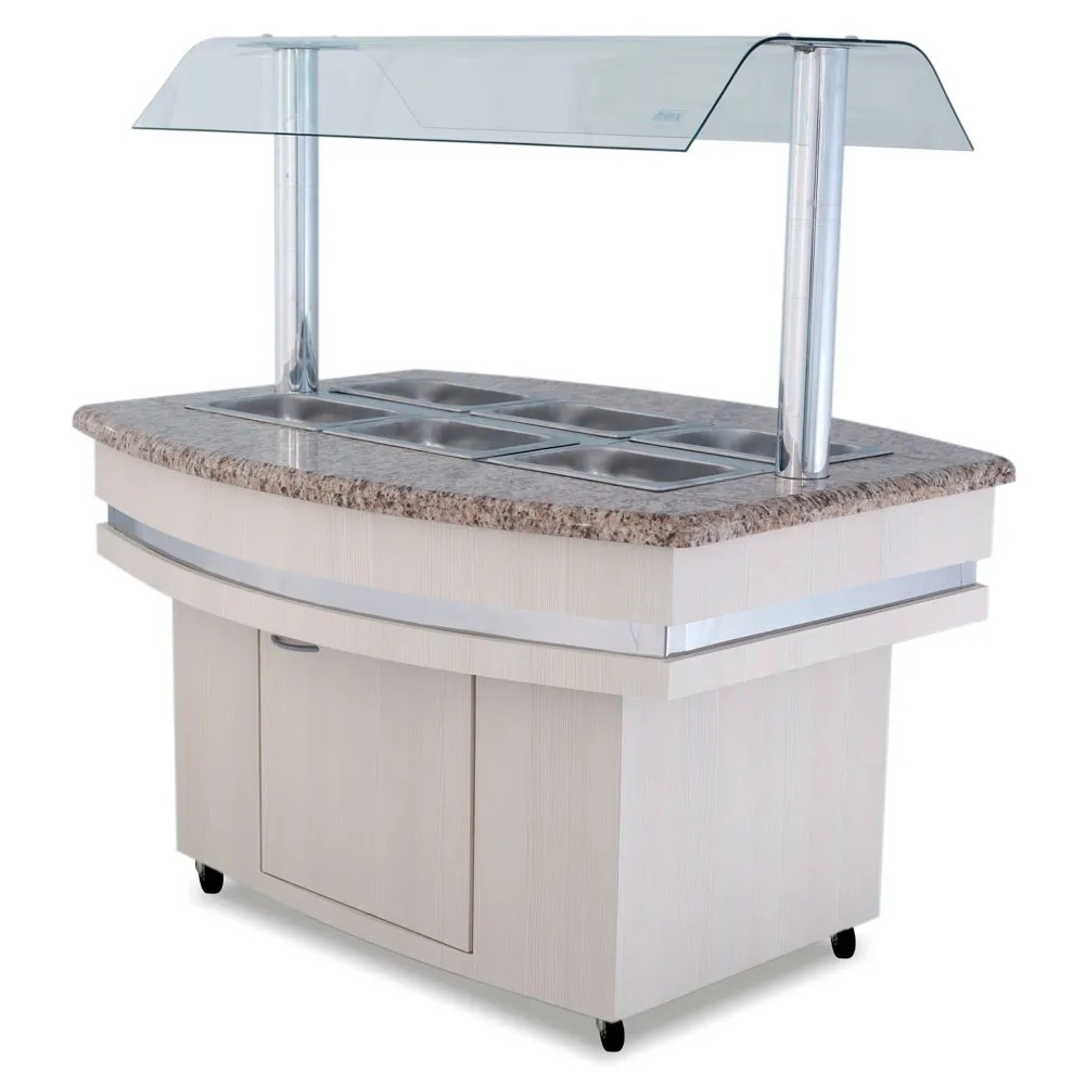 Buffet Self Service Quente 12Gns BF004 Frilux - Buffet Quente Linha Luxo 12 Cubas 220v
