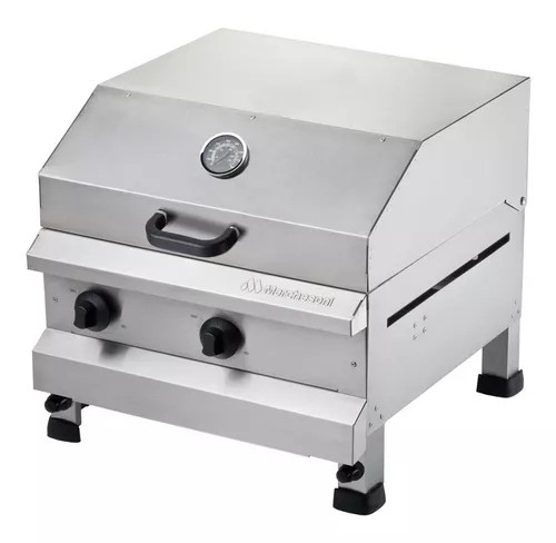 CHAR BROILER - GÁS 2 QUEIMADORES COM TAMPA - MARCHESONI