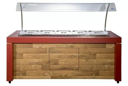 Buffet Modulado Aquecido Versátil p/ 10 cubas BF003V Frilux