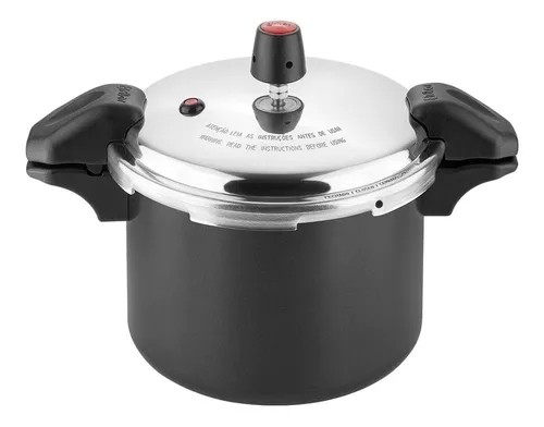 Panela De Pressão Eirilar Antiaderente 4,5 Litros Black Alça