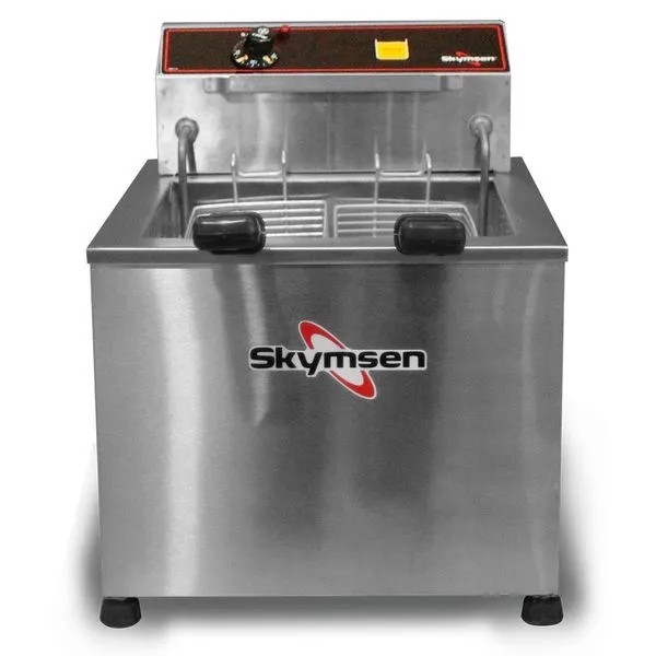 FZM - FRITADEIRA ELÉTRICA ZONA FRIA, 15 LITROS, INOX, DE MESA - 5.000 W 220 V