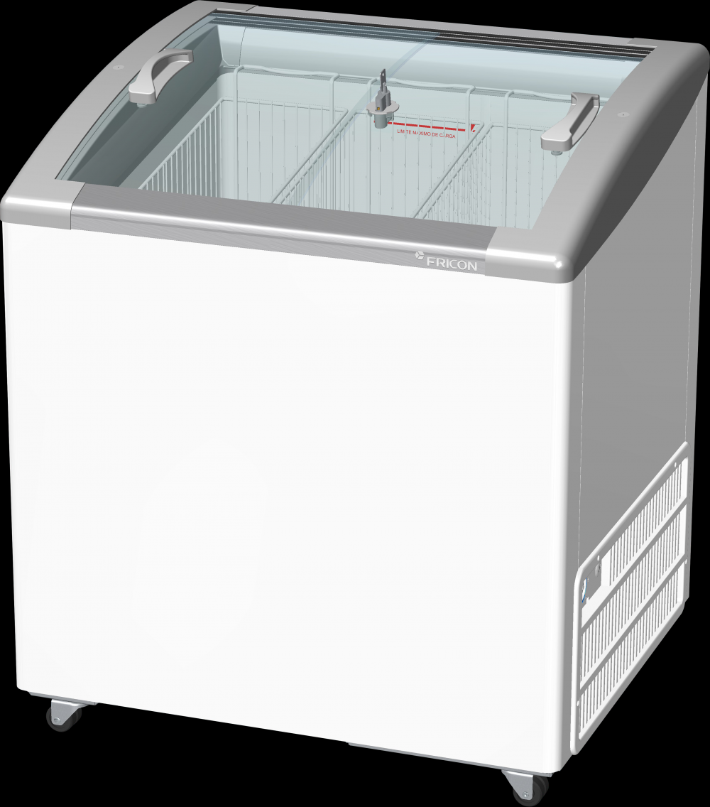 Conserv. Horiz. Baixa Temper. Inclinado Inverter-Tampa Vidro 201 lts