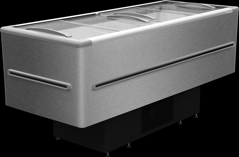 Ilha Dupla Ação Tipo Inox 1,95 m x 0,80 - Tipo Inox Com LED - 568 litros