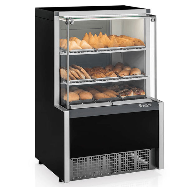 VITRINE ESTUFA COM BANDEJAS -  740mm-ILUMINAÇÃO LED MEQA-075 R PR