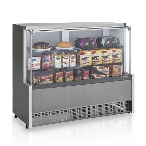 VITRINES NEUTRAS - 1400mm- PRATELEIRAS EM VIDRO TEMPERADO MPNA-140 R TI