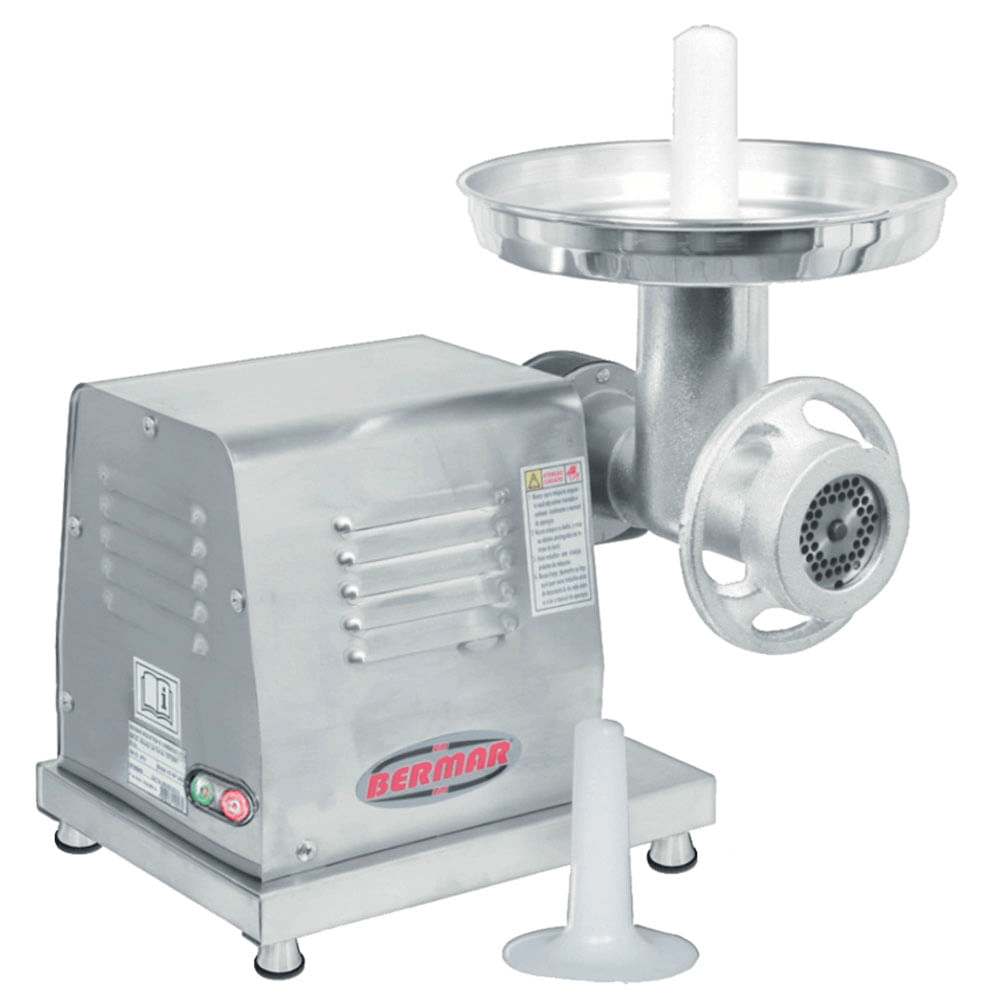 Moedor de Carne Inox Boca 8 BM23NR Bermar Bivolt