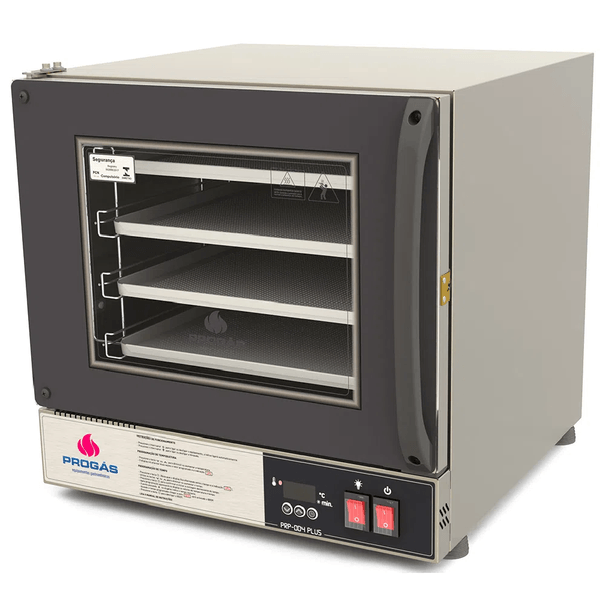Forno Turbo Elétrico Digital PRP-004 PLUS Fast Oven PRETO 56 Litros 4 Esteiras Progás