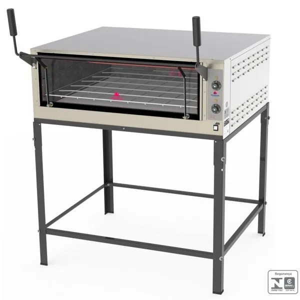 Forno Refratário Elétrico Com Cavalete PRPE-900 G2 - 210 Litros Aço Inox Escovado - Progás