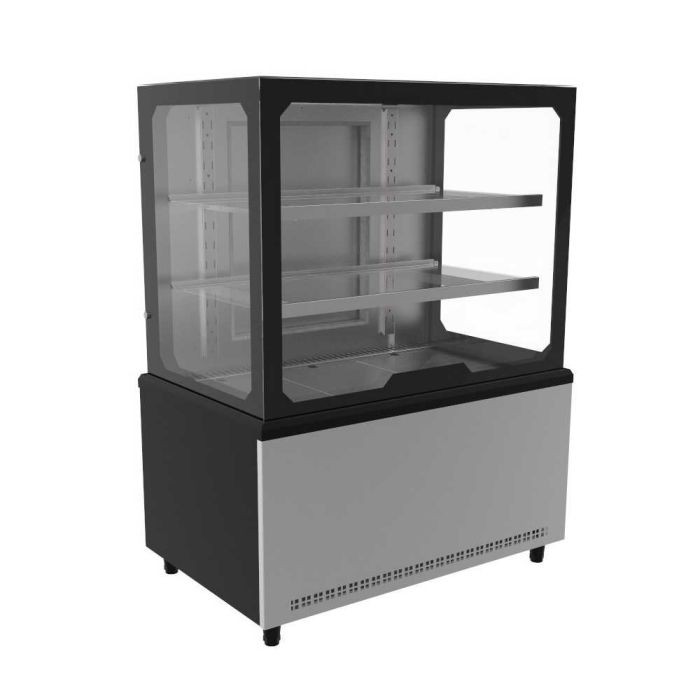 BALCAO VITRINE AR FORÇADO 1000 PRIME LED FRIO VIDRO DUPLO LOW-E FECH FRON PRETO - VENANCIO