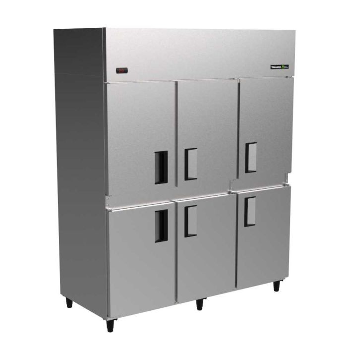 REFRIGERADOR VERTICAL 6 PORTAS EXT INOX/INT ALUZ - VENANCIO