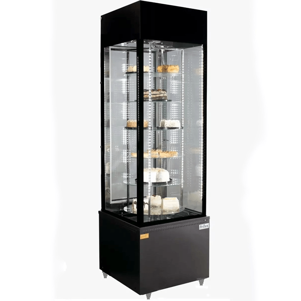 Vitrine Vertical Linha Suprema RF-001-S Frilux - 6 Prateleiras C/ Sistema Giratório