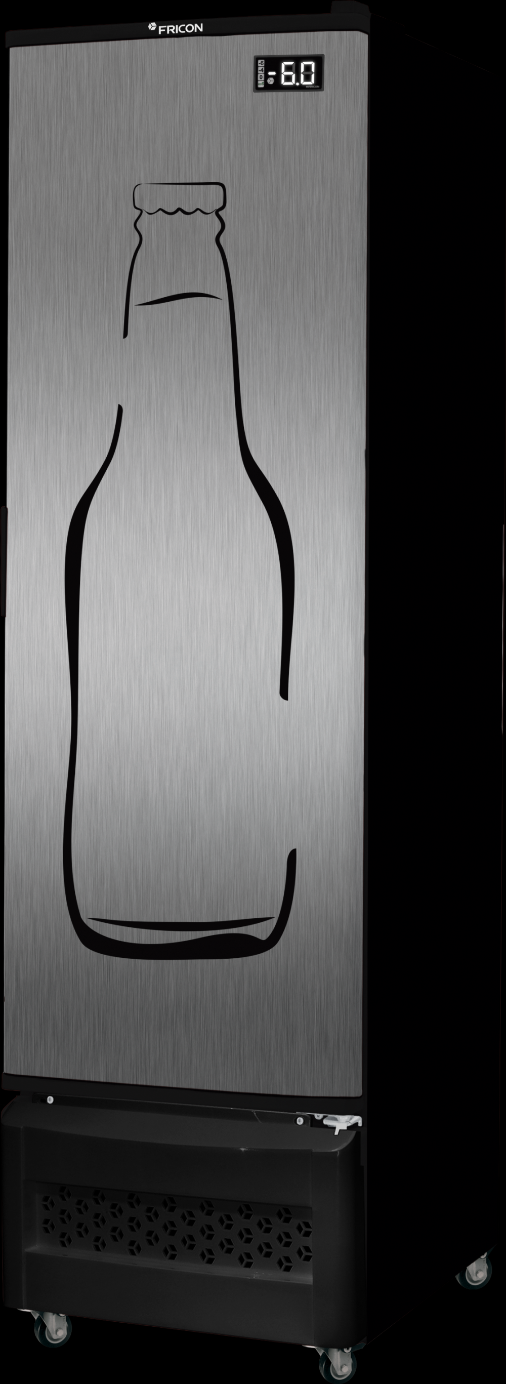 Cervejeira Slim 4 Caixas - Porta Tipo Inox - 284 litros