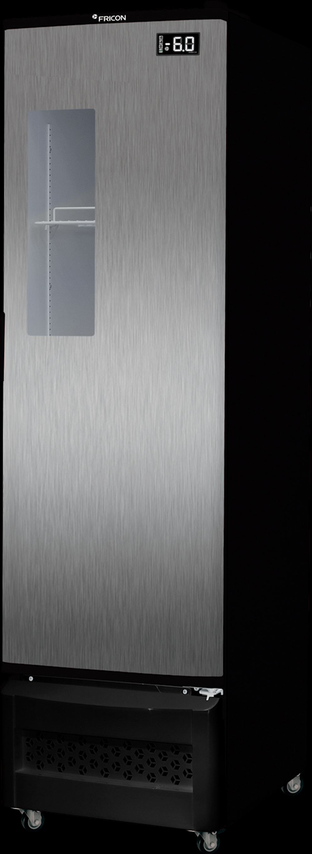 Cervejeira Slim 4 Cxs - Porta Tipo Inox c/ visor - Adesivada ou branca - 284 litros