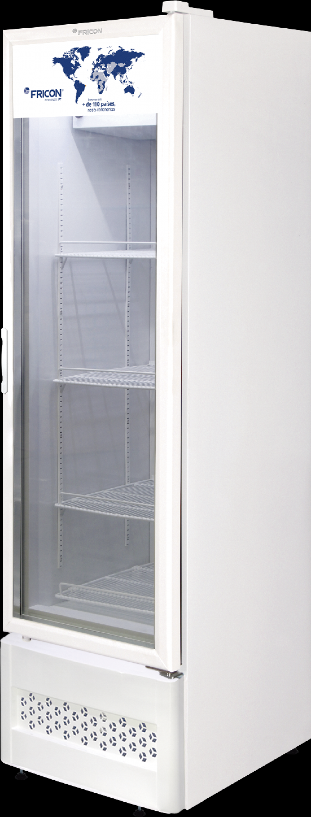 Conservador Media Temperatura Slim Porta Vidro Duplo - 284 litros - branco ou preto