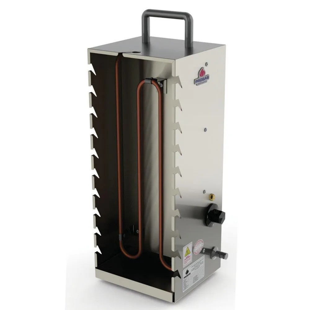 Assador de Carne Portátil Progás 10 Espetinhos Inox PR-199E