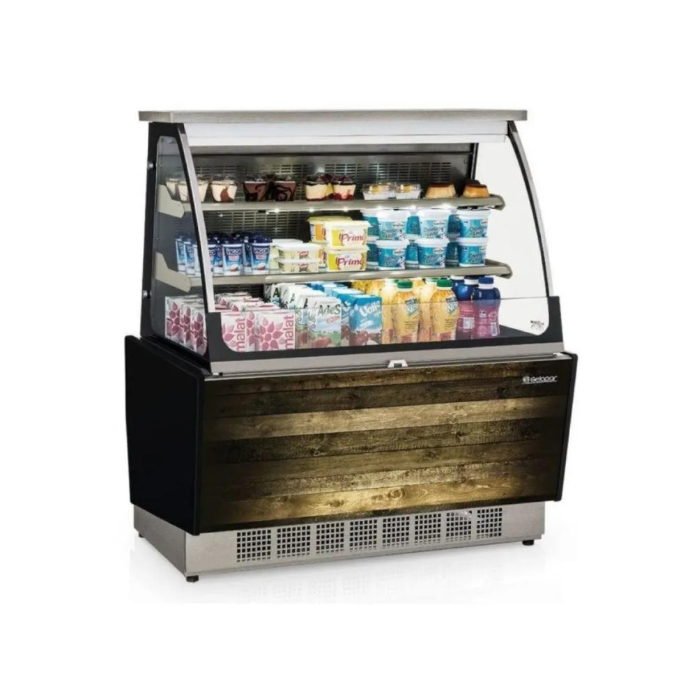 VITRINE REFRIGERADA -  1126mm- AUTO ATENDIMENTO - PRATELEIRA OU FILETADO- GSRA-110 P MD