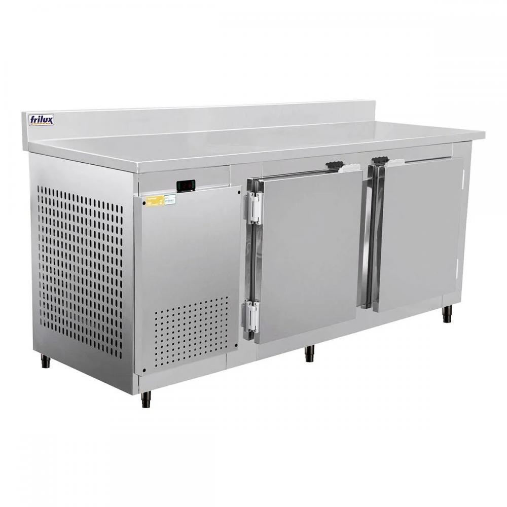 Balcão Serviço Inox Encosto Congeld Frilux 1,9m