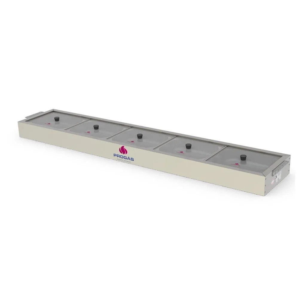 Buffet Frio 5 Cubas Tampas de Vidro PRBF-50GN