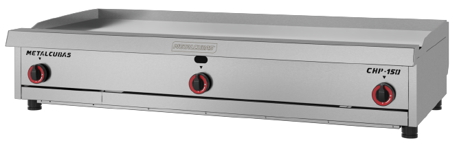 Chapa Premium a gás 150 cm - 19mm - CHP 150 - METALCUBAS