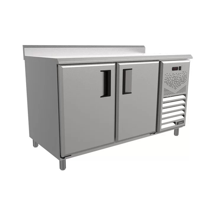 BALCAO SERVICO CONSERVADOR CONGELADOS 1500 EXT INOX/INT ALUZ BORDA ESP C/ CUBA LADO DIREITO - VENANCIO