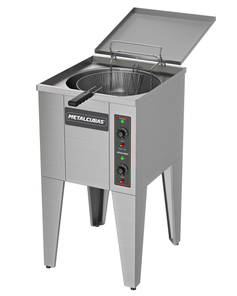 Fritador Elétrico água/óleo 35 litros - 10.000W - 2 resistências - FAO 1 CR -  METALCUBAS