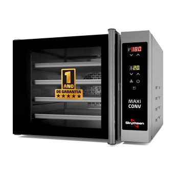MAXICONV VP - FORNO TURBO ELÉTRICO COMPACTO, COM VAPOR COM 4 ASSADEIRAS - 3.000 W 220 V