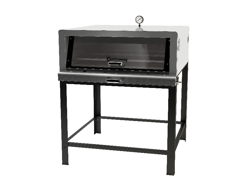 Forno de Lastro Gás Epóxi 95 x 95 porta basculante - GASTROMAQ