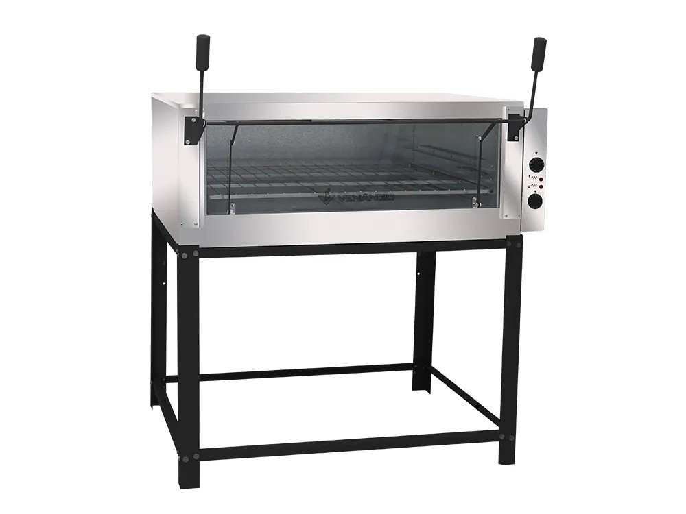 FORNO A GÁS LASTRO ROMA 110 INT GALV/EXT INOX - VENANCIO