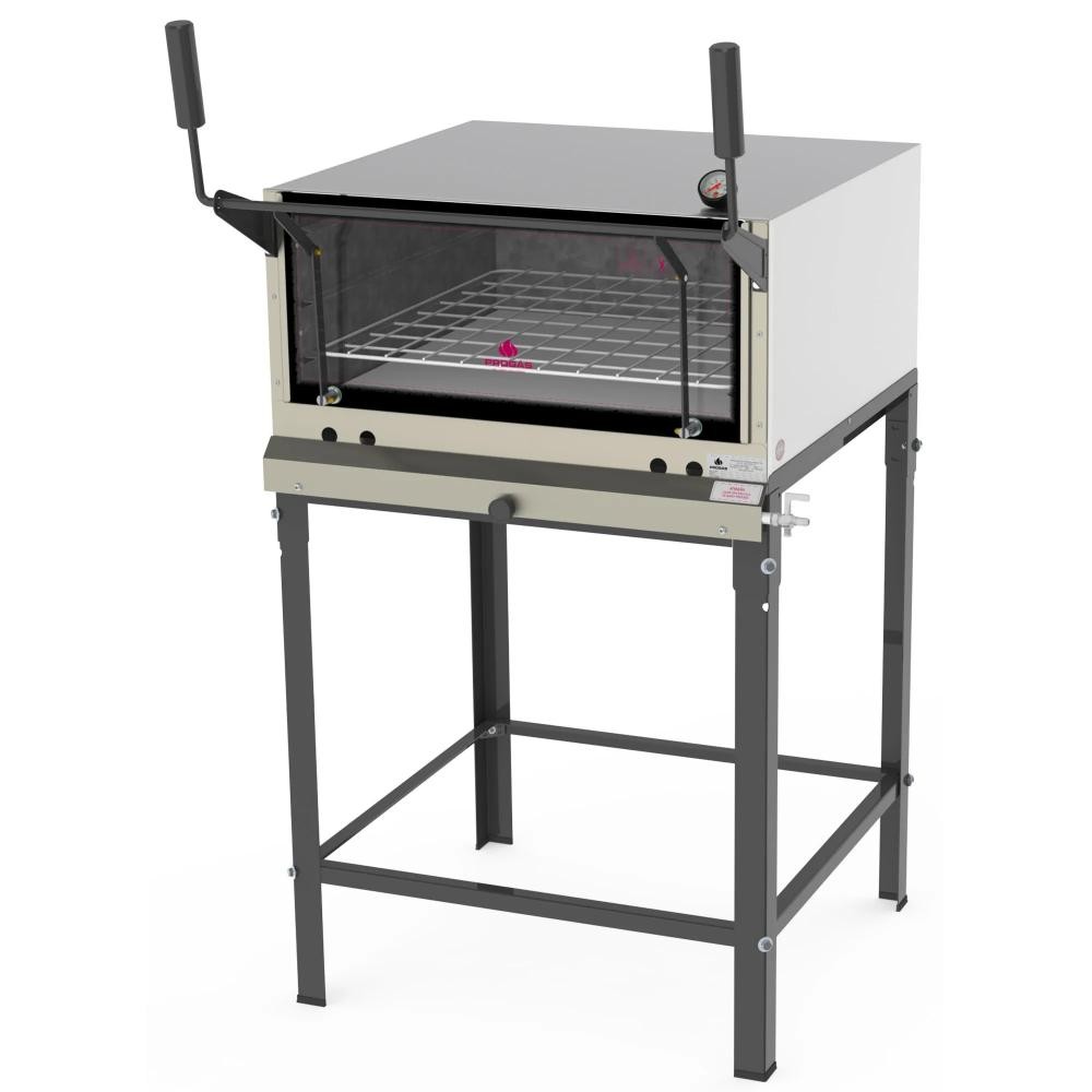 Forno Refratário a Gás Progás 125 Litros Inox Abertura Guilhotina PRP-770 S/KG