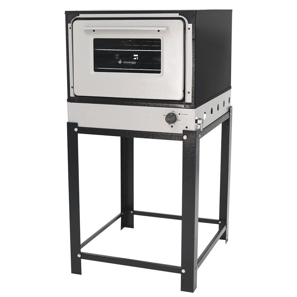 FORNO BRAVO BRANCO MANIP PRETO COM PÉ - VENANCIO
