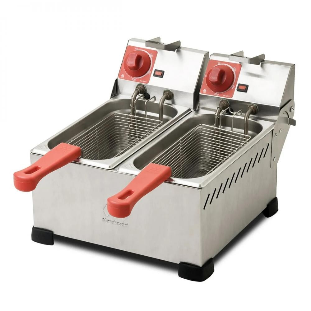 Fritadeira Eletrica Industrial 2 Cubas 4 Litros Cada -