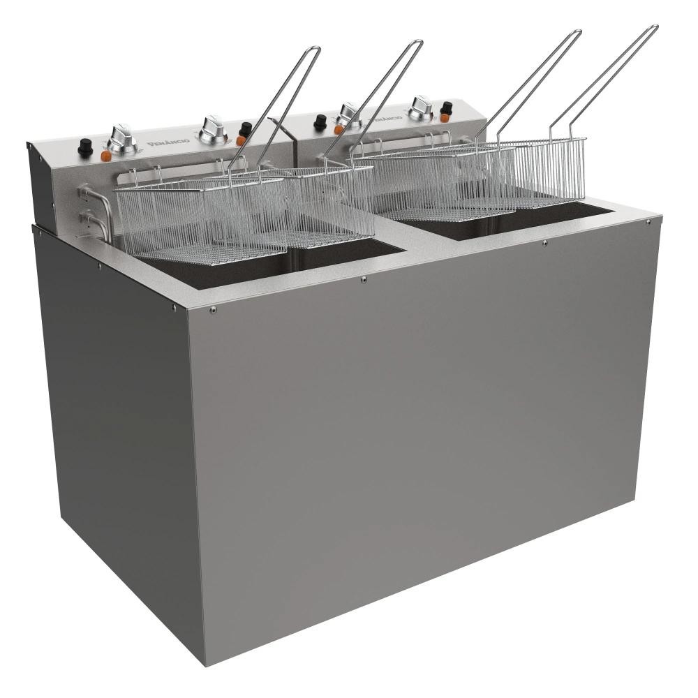 FRITADOR ELÉTRICO ÁGUA E ÓLEO 23 LITROS DUPLO MESA POWER COM 4 CESTOS PEQUENOS - VENANCIO