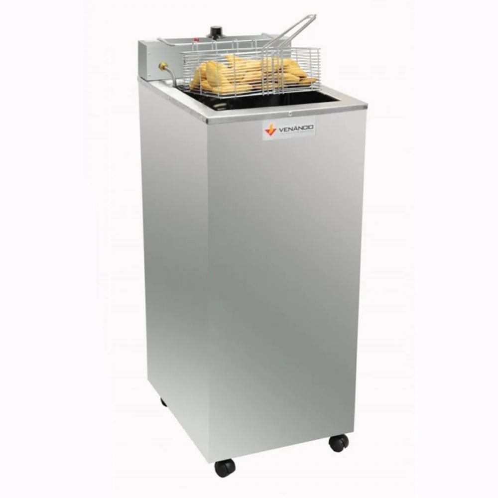FRITADOR ELÉTRICO ÁGUA E ÓLEO 23 LITROS GABINETE COM CESTO INTEIRO - VENANCIO