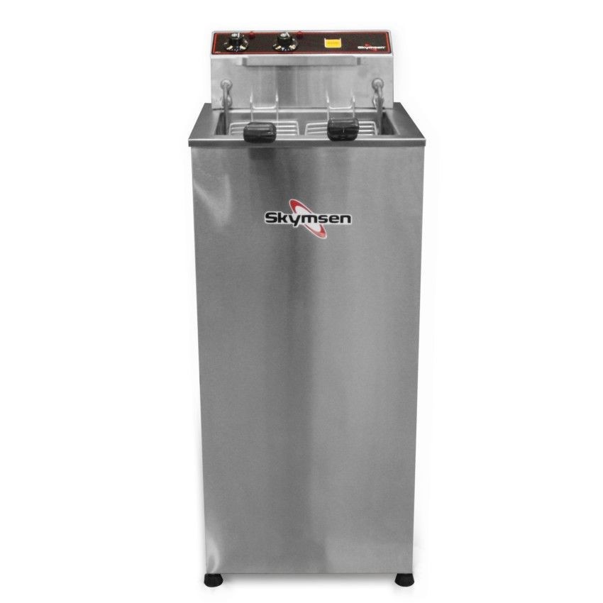FZP8 - FRITADEIRA ELÉTRICA ZONA FRIA, 15 LITROS, INOX, DE PISO - 8.000 W 220 V