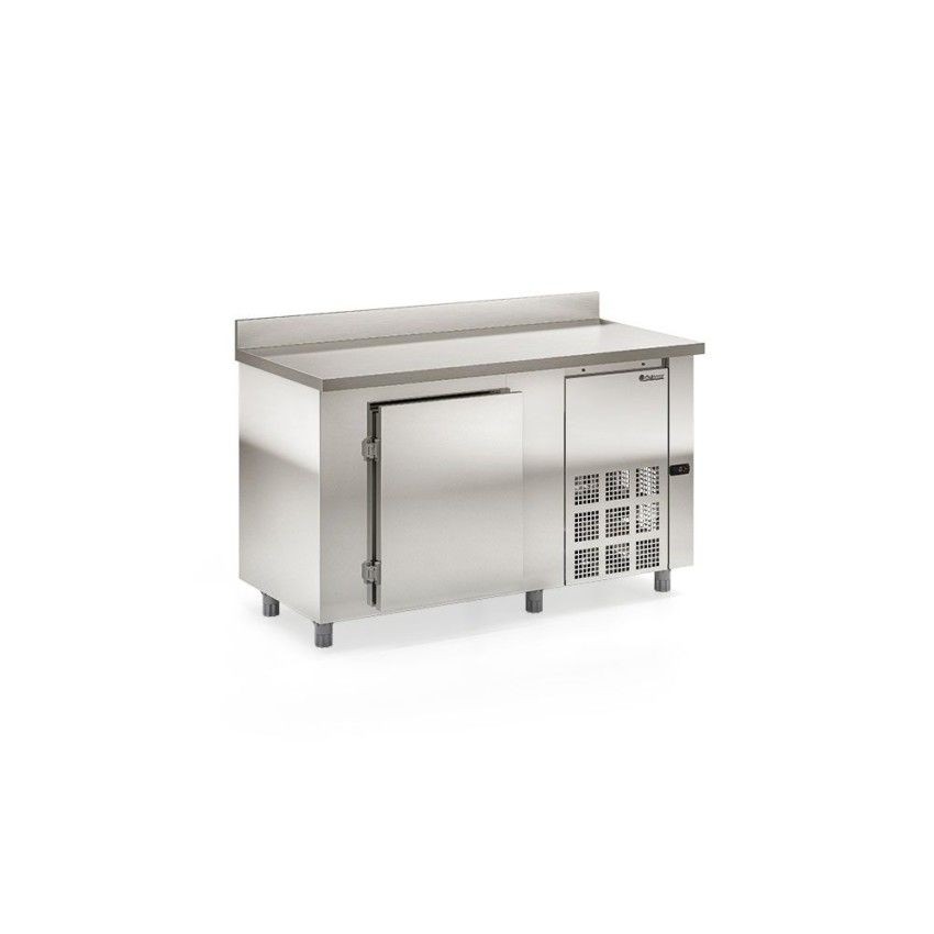 BALCÃO REFRIGERADO DE ENCOSTO - 1500mm- REVESTIMENTO EXTERNO AI 430 e TAMPO AI 304 - GBFE-150 AI