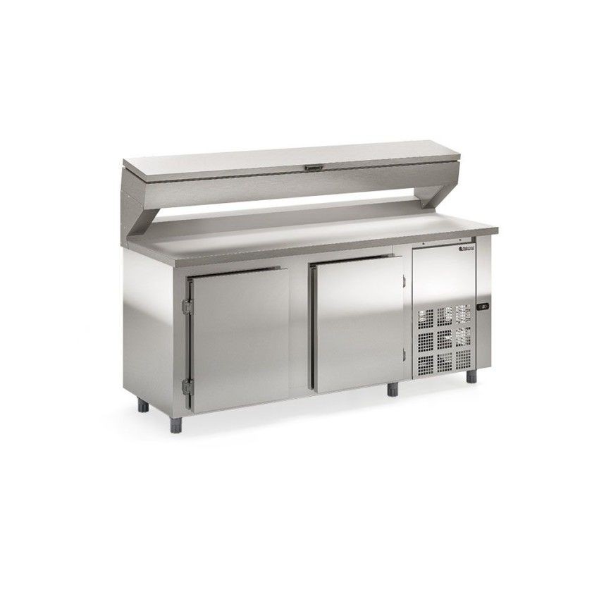 BALCÃO REFRIGERADO CONDIMENTARIA - REVESTIMENTO EXTERNO AI 430 e TAMPO AI 304- GBPZ-200 T AI