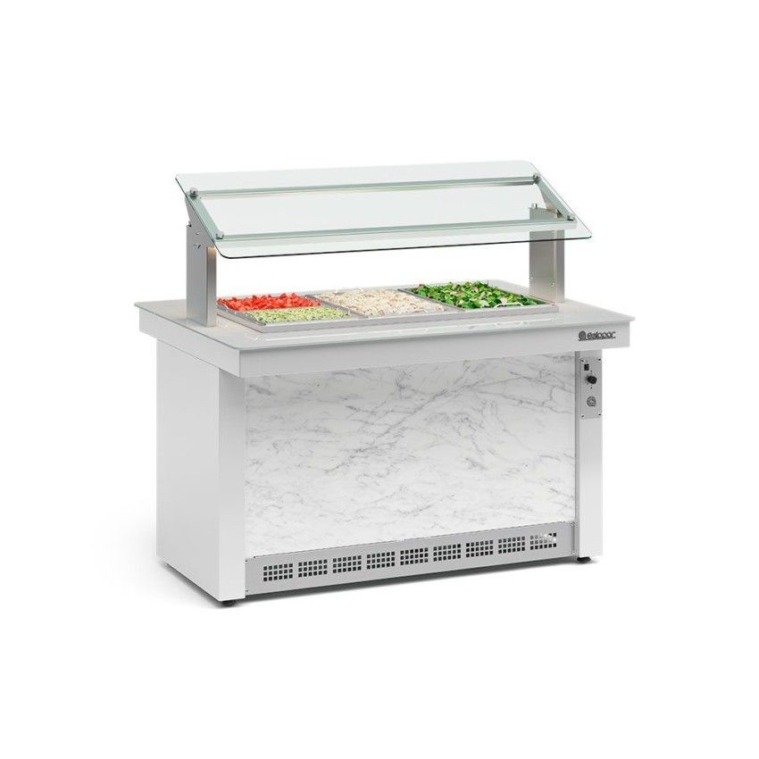MESA REFRIGERADA VITRA -1388mm- SEM CUBAS- GBRF-140 BR
