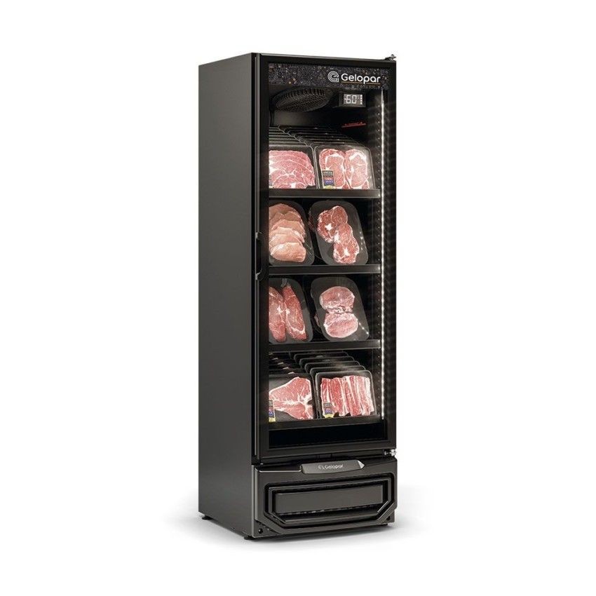 REFRIGERADOR VERTICAL CONVENIÊNCIA CARBONO -645mm-CARNES E BEBIDAS - TEMPERATURA  -6° a +3°-GCBC-45 LB PR