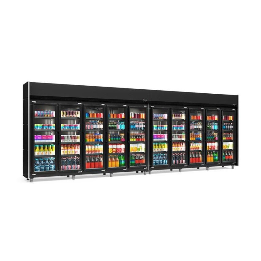 REFRIGERADOR VERTICAL AUTO SERVIÇO -5826mm- TEMPERATURA  -2° a +7° -GEAS-10P LB PR