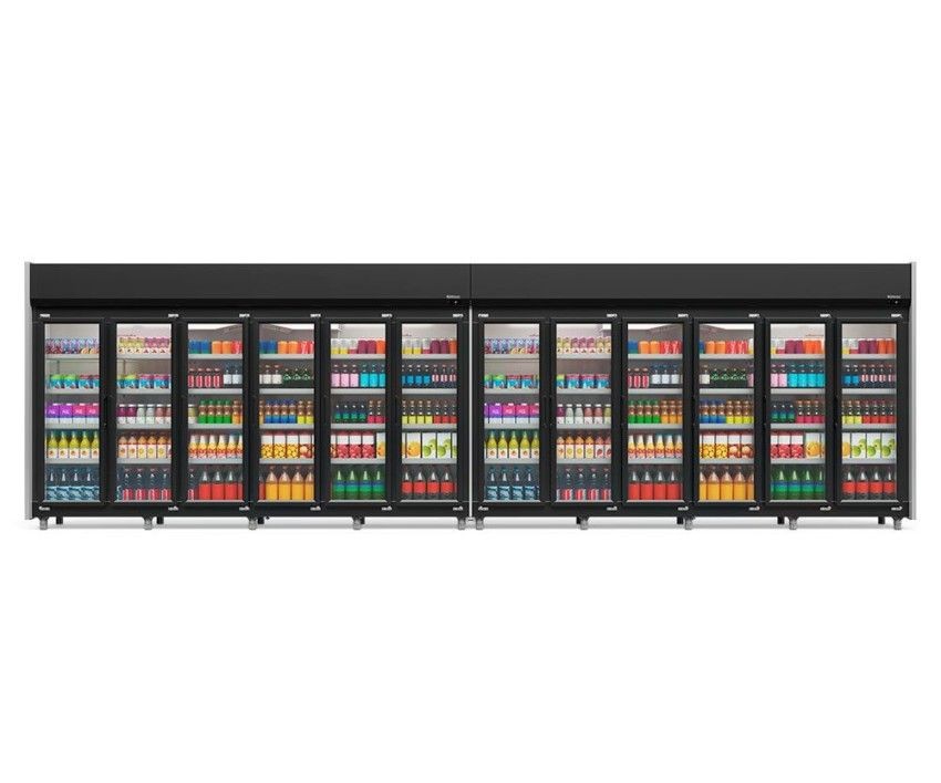 REFRIGERADOR VERTICAL AUTO SERVIÇO -6946mm- TEMPERATURA  -2° a +7° -GEAS-12P PR